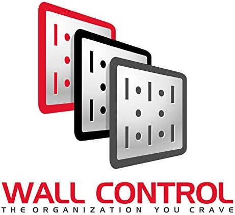 Wall Control 30-WRK-400RB Standard Workbench Metal Pegboard Tool Organizer,Red/Black