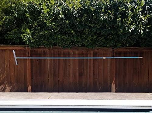 Pool Pole Hanger Premium 4pc Black Aluminium Holder Set by Aquatix Pro, Ideal Hooks for Telescopic Poles, Skimmers, Leaf Rakes, Nets, Brushes, Vacuum Hose, Garden Tools and Swimming Pool Accessories