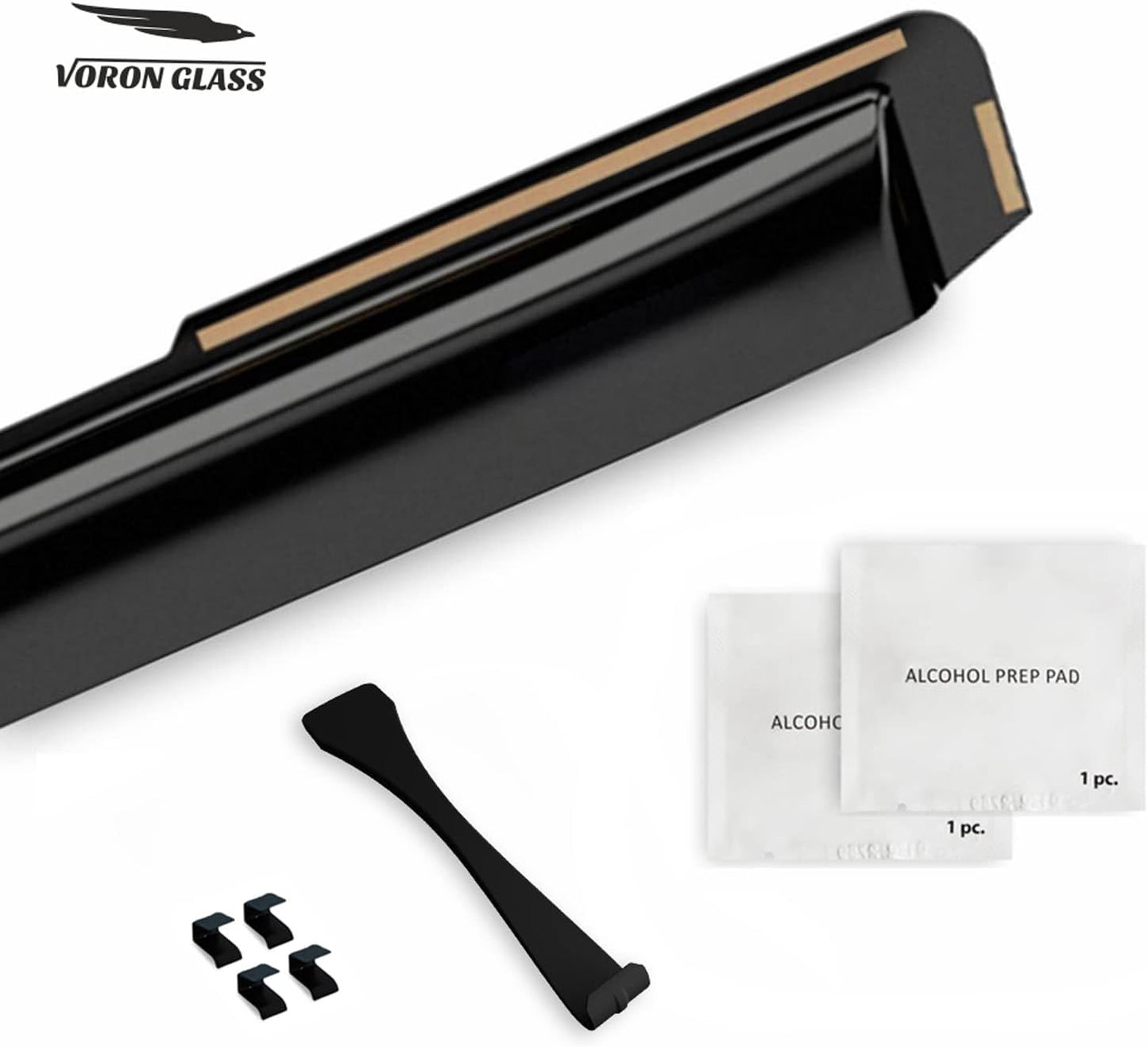 Voron Glass in-Channel Extra Durable Rain Guards for Honda CR-V 2012-2016, Window Deflectors, Vent Window Visors, 4 Pieces - 200562