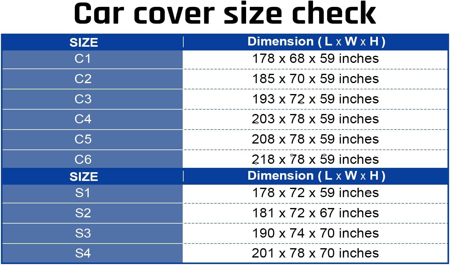 6 Layer Heavy Duty Car Cover Waterproof All Weather Protection with Cotton Liner, Universal Fit Toyota Corolla Prius, Ford Focus Sedan, Hyundai Elantra, Kia Forte, Nissan Sentra, VW Jetta