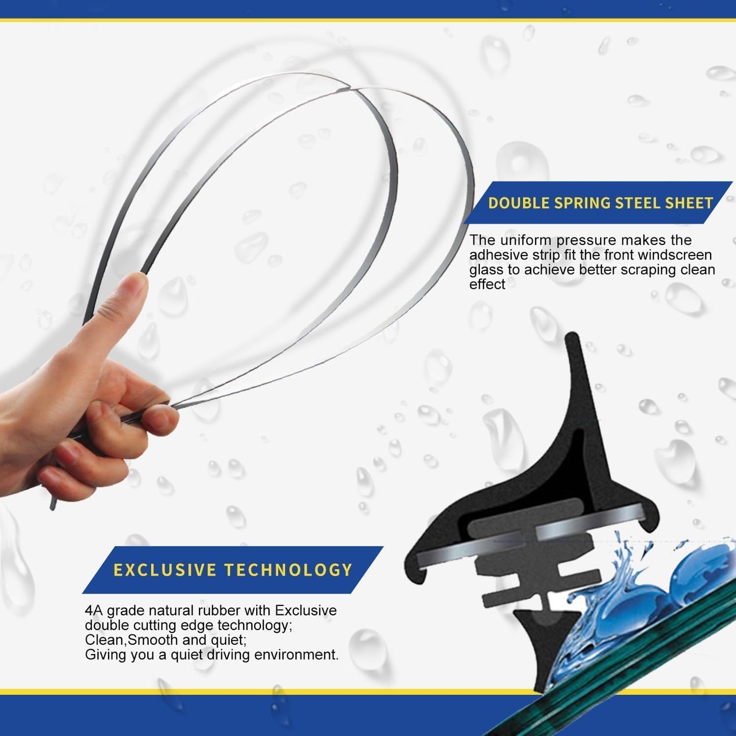 2 wipers Replacement For Benz 2008-2014 W207 W212 W218 W204 Class C250 C300 C350 C63 AMG W218 C218 CLS550 CLS63 AMG Replacement Windshield Wiper Blades Set 24"+24"(Set of 2)