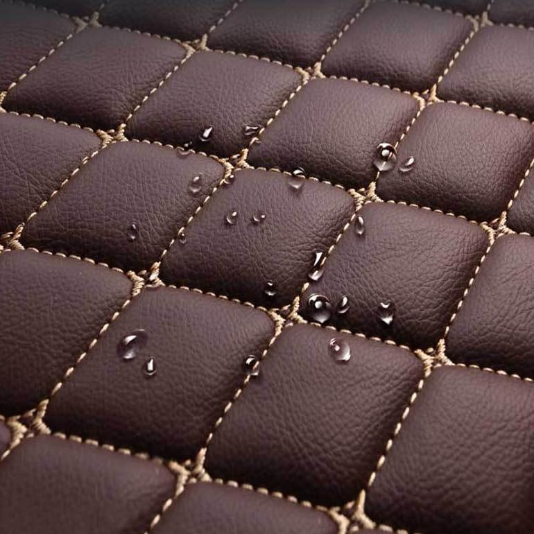 Customized Personalized car Floor mats, All-Weather Luxury car Floor mats, Waterproof and Anti Slip Leather car Floor mat Lining, 95% Customized car, Truck, and SUV Floor mats (Black)