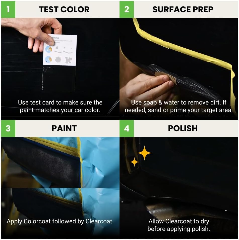 TouchUpDirect 8T0 Blazing Blue Metallic Compatible with Toyota Exact Match Touch Up Paint Aerosol - Essential Kit