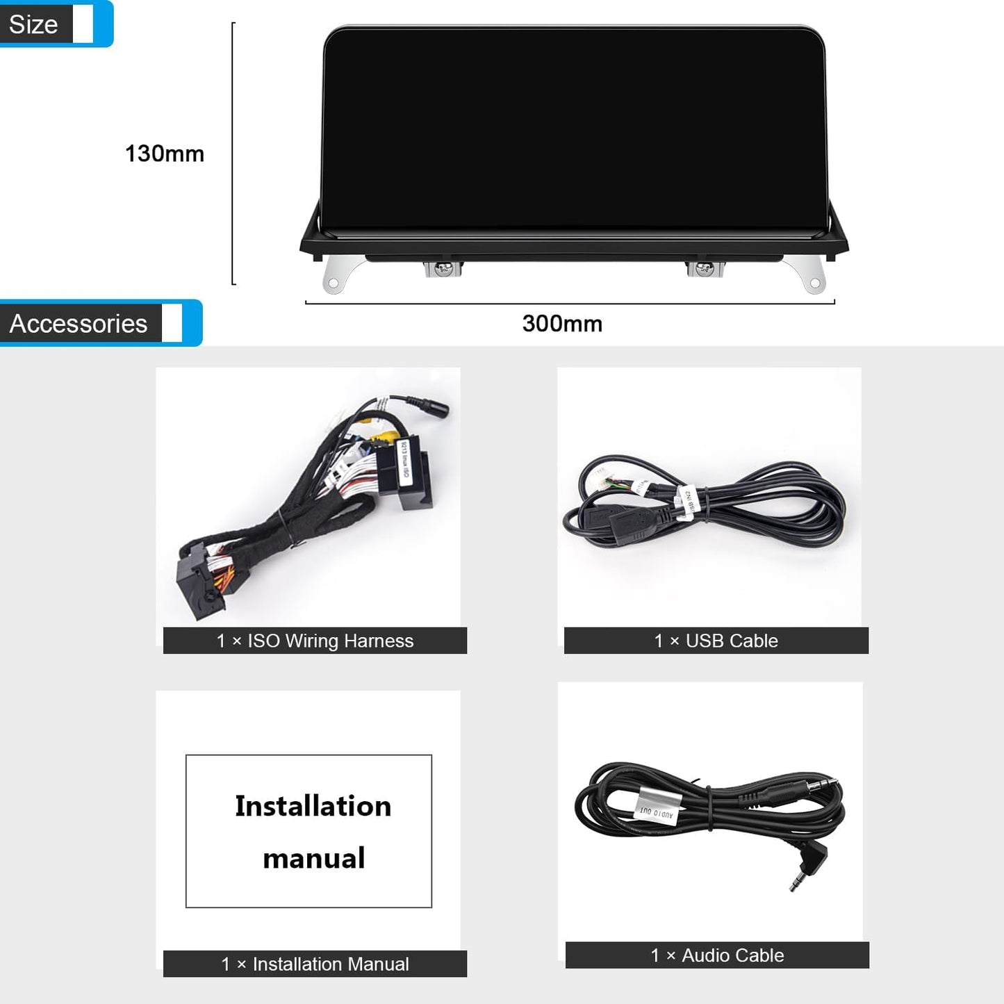 PEMP Linux Vertical Screen E70 E71 CIC Wired and Wireless CarPlay Retrofit Android Auto, 1920 x 720 Display Mirror Link Car Radio Bluetooth Video Player Screen for BMW X5 X6 (2010-2012)