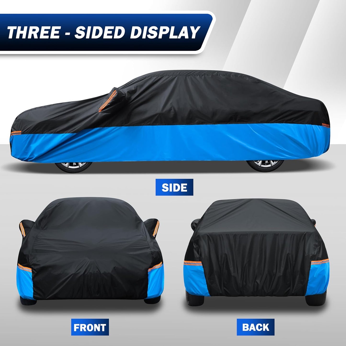 Car Cover Waterproof All Weather Outdoor Windproof Dustproof UV Protection Fit Coupe Audi TT, BMW Z4, Porsche 718 Boxster Cayman, Nissan 350Z/370Z, Subaru BRZ, Mazda RX-7 etc