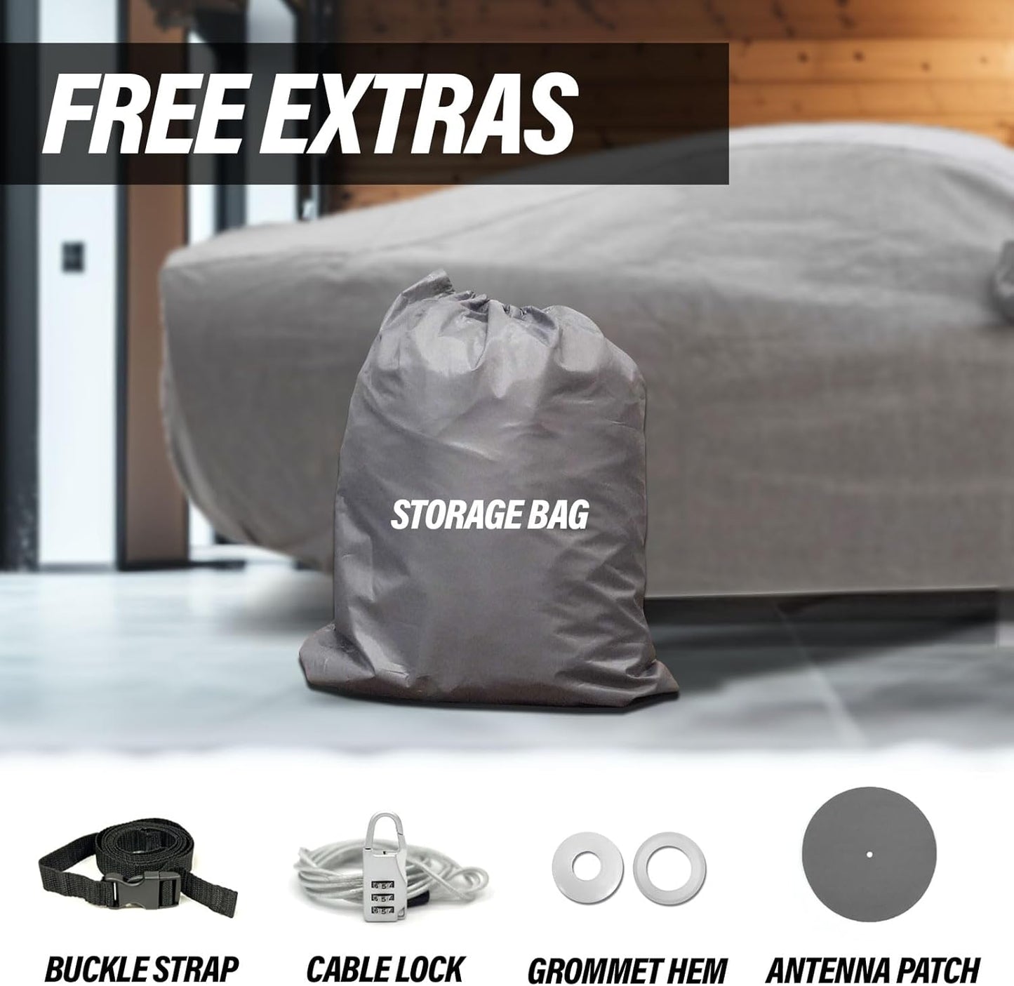 Supreme Full Car Cover - Semi Custom Fit for Tracker 1989-1998 SUV 4-Door | All-Weather Protection: Waterproof, Dustproof, Windproof, UV-Resistant | Includes Accessories