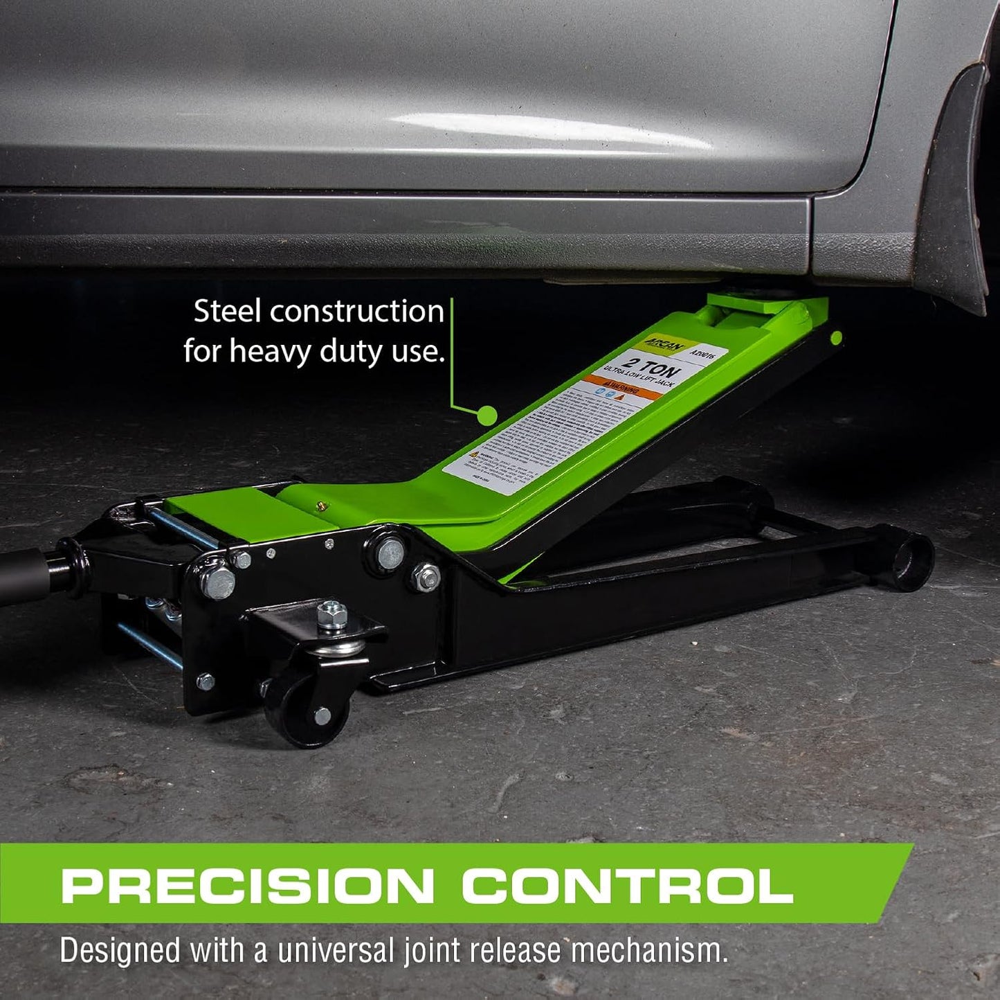 ARCAN Tools 2-Ton Extra Long Reach Low Profile Steel Floor Jack (A20016)