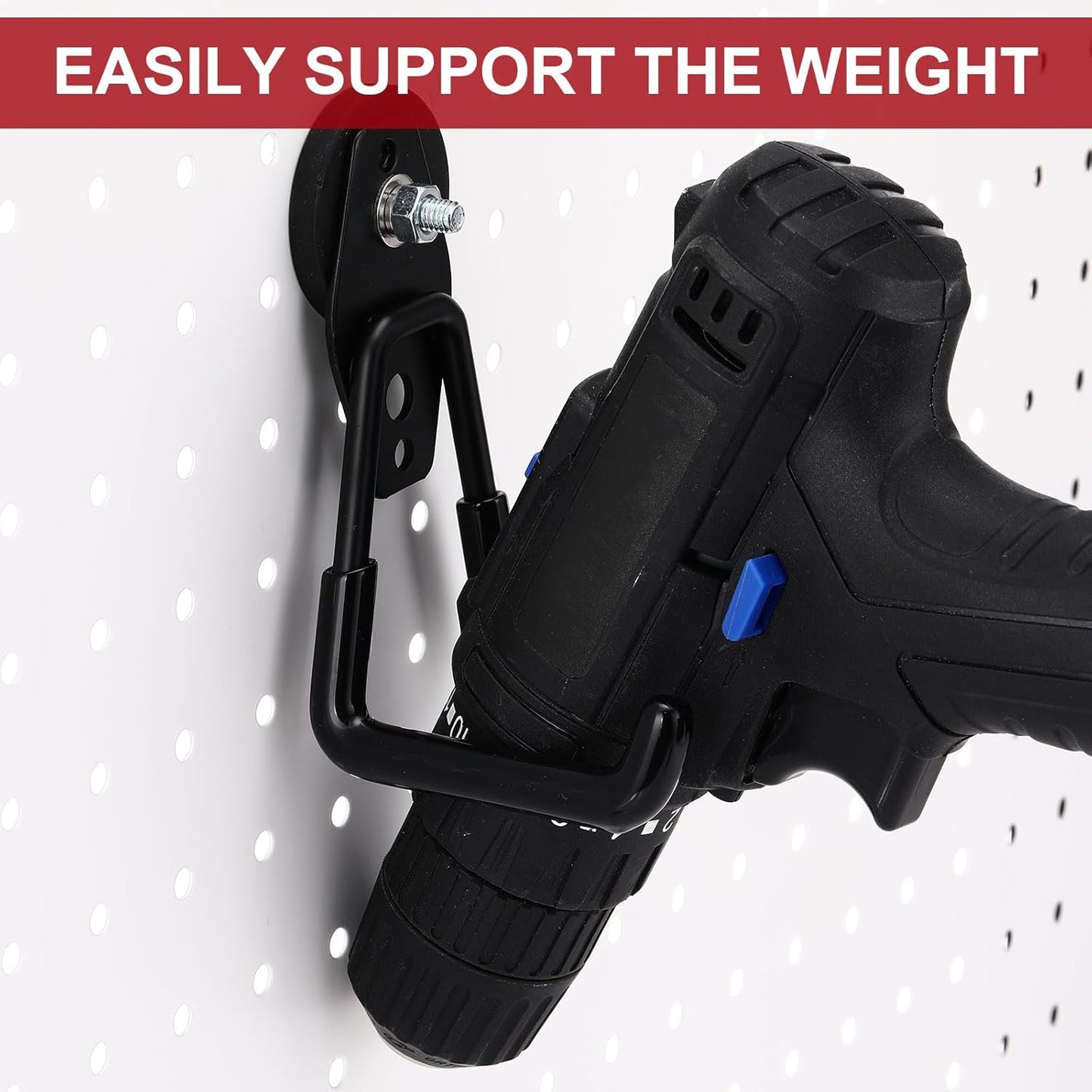 Landhoow Large Magnetic Hooks Heavy Duty Garage Magnet Hooks Strong Storage Utility Magnetic Hangers with Anti Slip Rubber Coating for Indoor and Outdoor Hanging(Black,26 Pcs)