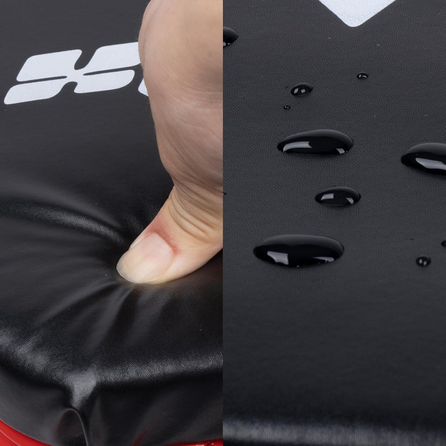 Mechanic Creeper 36 Inches 2 Modes Z Seat 340 lbs Capacity, Foldable Garage Chair Adjustable Rolling Folding with 6 pcs Wheels Roller, Lay Down or Sit, Under Car, Auto Repair Red Black Man Gift