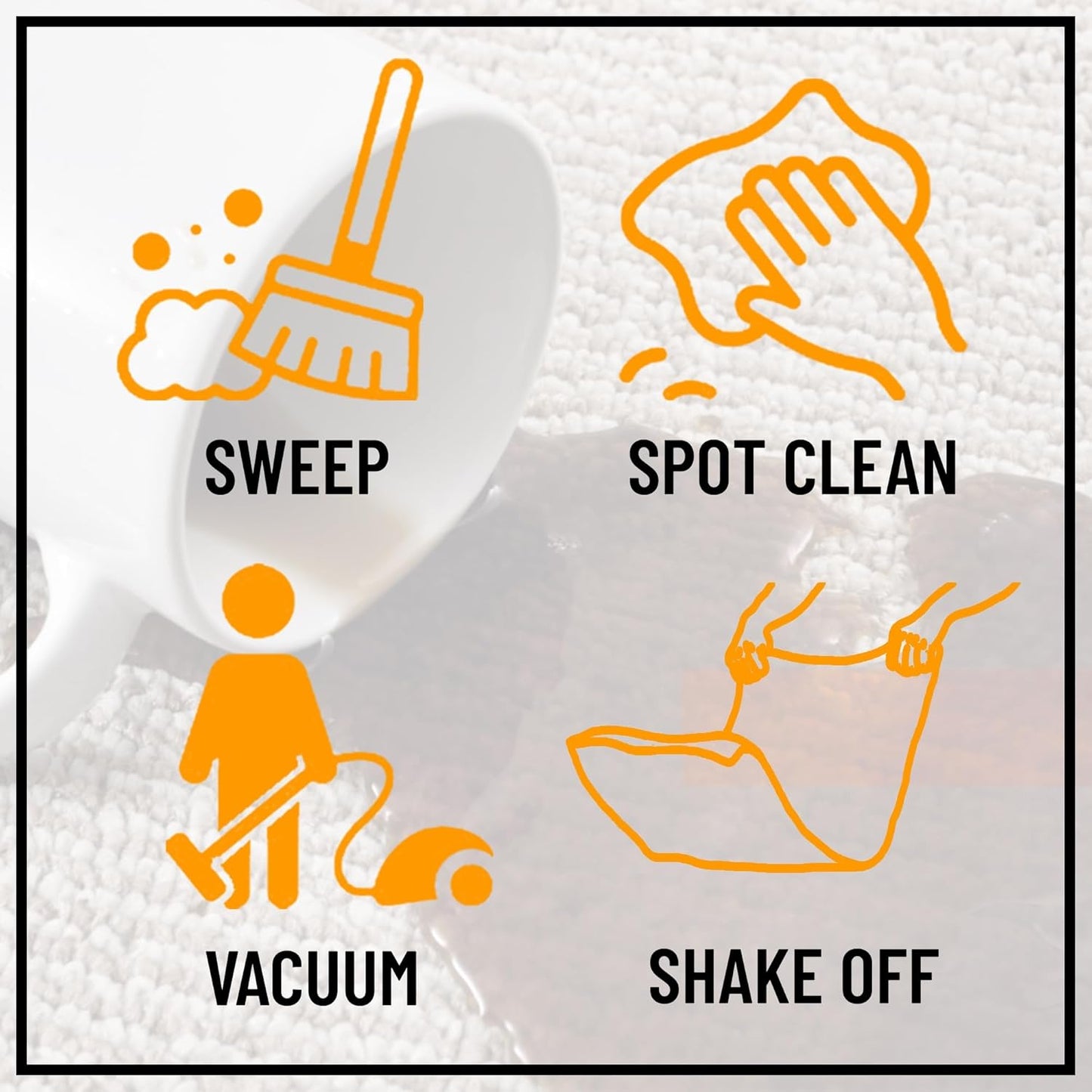 Ottomanson 2-Piece Kitchen Rug Set - Non Slip, Runner & Small Area Rug - Solid - 20" x 59" & 2'3" x 3' - Durable, Stain Resistant for Entryway, Bedroom and Bathroom, Gray