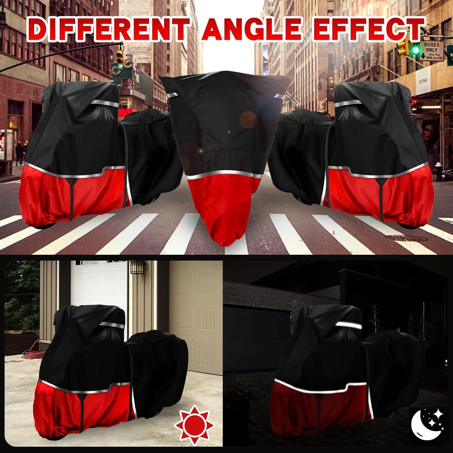 420D Motorcycle Cover Suitable for Kawasaki Vulcan 650 900 1500 and Eliminator 450 Cruiser Without Trunk Models Waterproof Motorcycle Cover Suitable for Snow Rain Dust Protection Easy to Clean