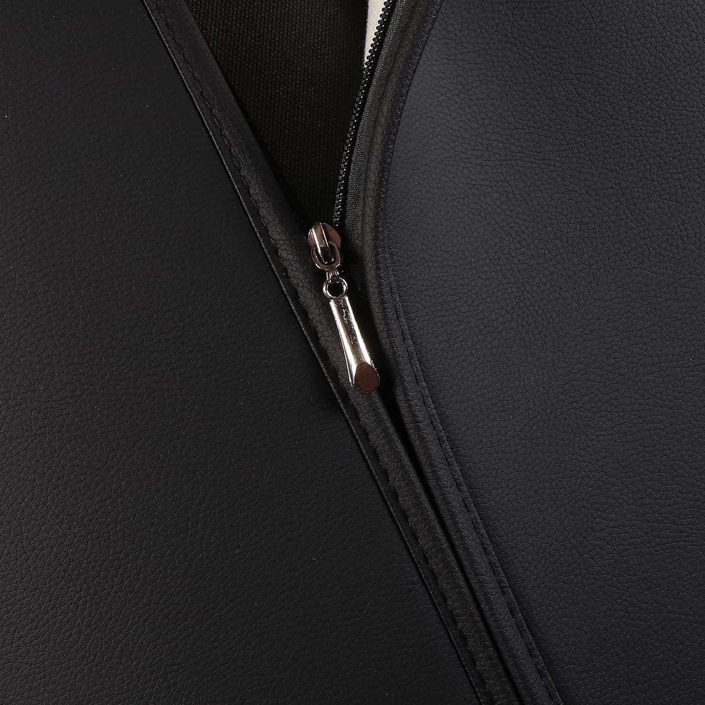 JOJOBAY Car Seat Covers for Dodge Ram,Fit Ram 2009-2025 1500/2500/3500 Pick-up Truck,Crew,Regular,Quad,Mega Cab,Waterproof Leather Automotive Interior Accessories(Rear Seat Cover,Black-Brown)