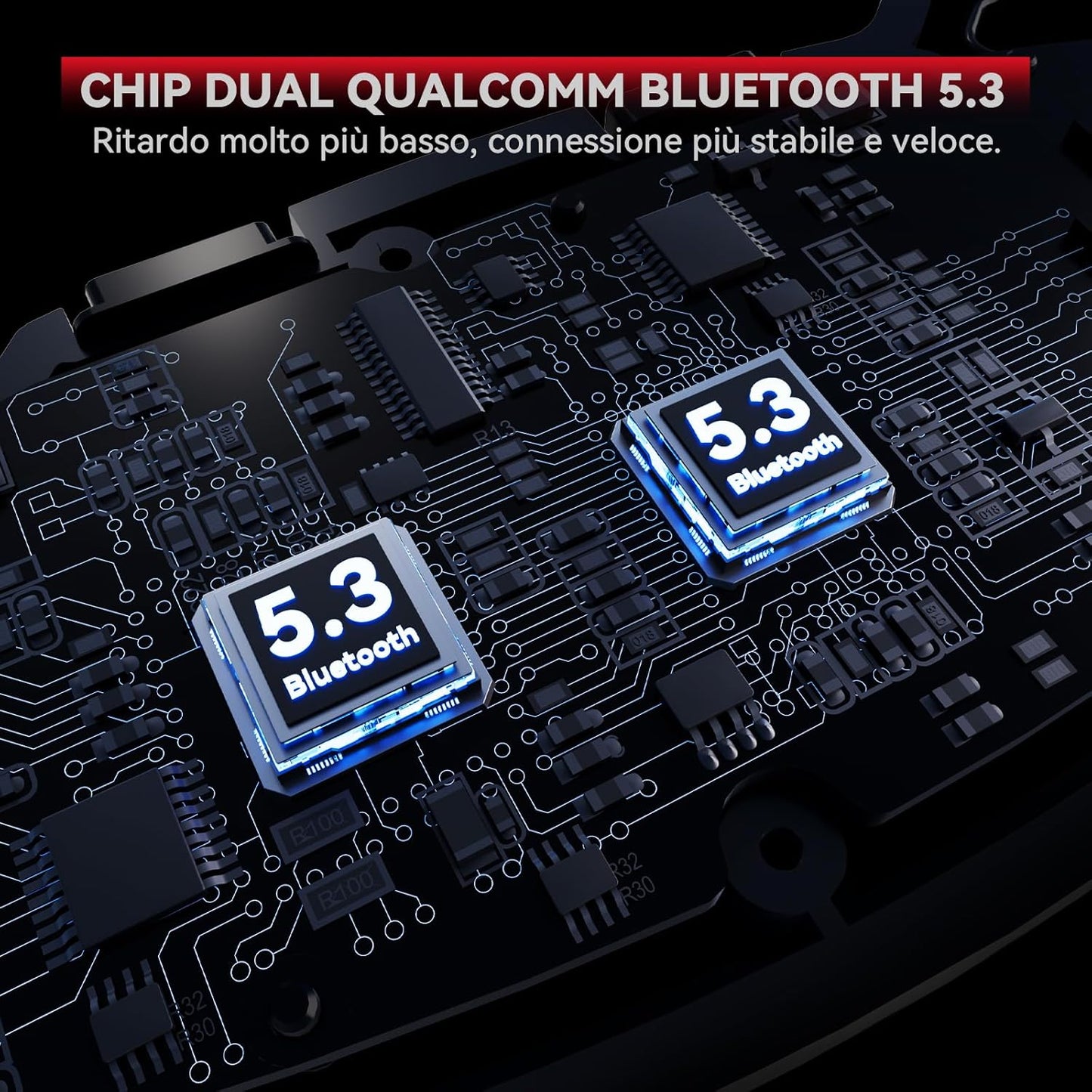 X10 10 Riders Group Mesh Motorcycle Intercom, 3000m Motorcycle Bluetooth Headset V5.3 with Audio Multitasking/Music Sharing, Helmet Communication Systems for ATV/Snowmobile/Ski,1 Pack