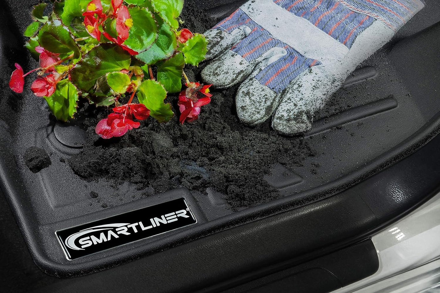 SMARTLINER Custom Fit Floor Mats 2 Row Liner Set for 2014-2020 Chevrolet Impala