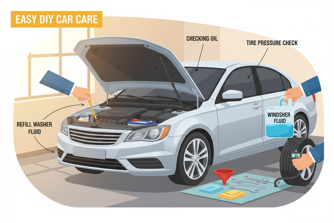 🔧 Easy DIY Car Maintenance Anyone Can Do