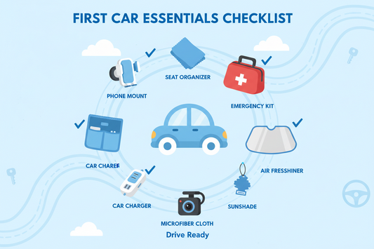 First Car Accessories Checklist 🚗✅