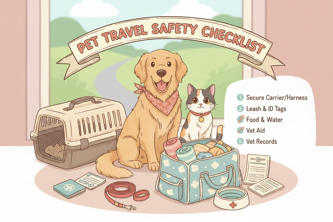 Pet Travel Safety Checklist 🚗🐕✅