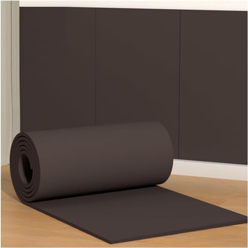 Self-Adhesive Garage Wall Protectors - Rubber Foam Wall Guards for Studio & Gym, Grey (39.3x39.3in / 100x100cm) - Maximum Impact & Scratch Resistance