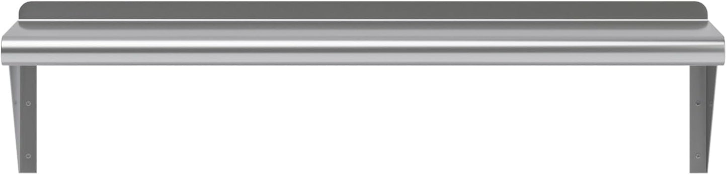 AmGood 36" Long X 10" Deep Stainless Steel Wall Shelf | NSF Certified | Appliance & Equipment Metal Shelving | Kitchen, Restaurant, Garage, Laundry, Utility Room
