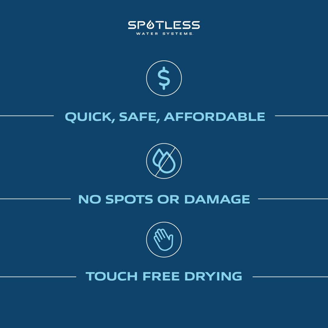 Spotless Water Systems - DIW-20B, W/Integrated Bypass | Simple Window, Solar Panel, RV & Car Wash System, Works for All Vehicles, Motorcycles, Bikes, Boats, Planes, Yachts, Towel Drying Eliminated