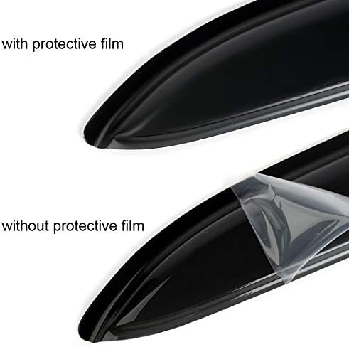 Side Window Wind Deflector,4pcs Out-Channel Tape-On Nice Rain Guards Set fit for 1997-2017 Ford Expedition,1998-2017 Lincoln Navigator 94233