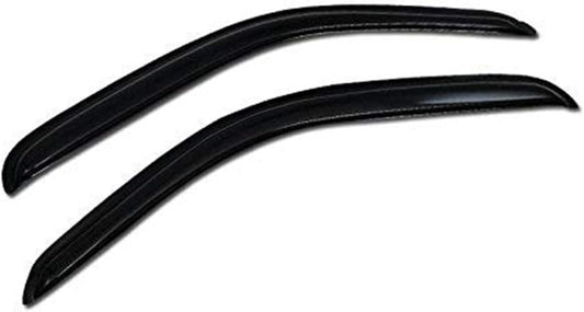 Dark Smoke Tint Window Visors Front Rear Deflector Sun/Rain/Wind Guards Shade for 1995-2004 Compatible with Toyota Tacoma - 2pcs