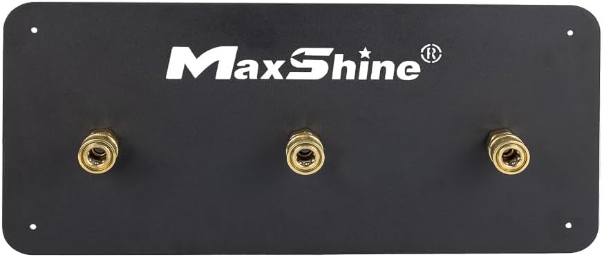 Maxshine 1/4" Universal Quick Connect Foam Cannon Holder – Wall-Mounted Organizer for Garage & Mobile Detailing – Holds Multiple Foam Cannons – Durable & Compatible Design