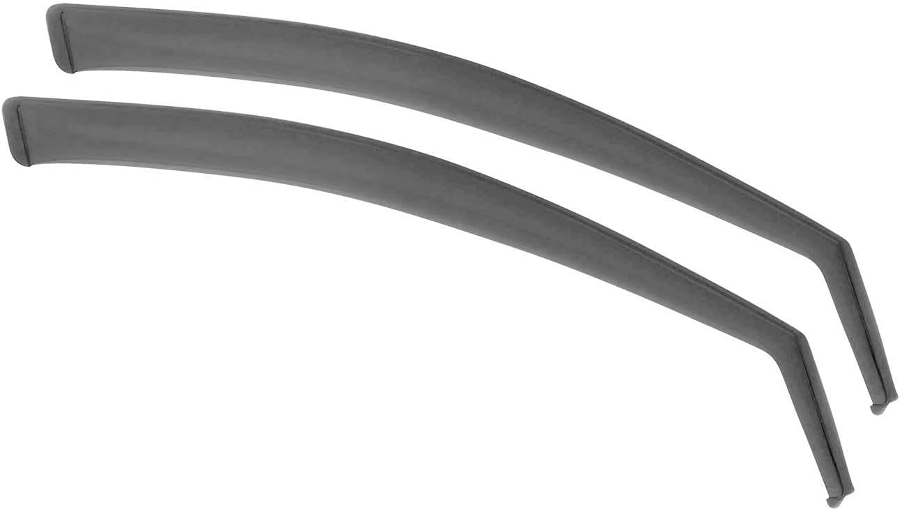 OMAC Window Visor Vent Rain Guard Deflector for Honda Civic 1996-2000 Sedan Smoke 2X