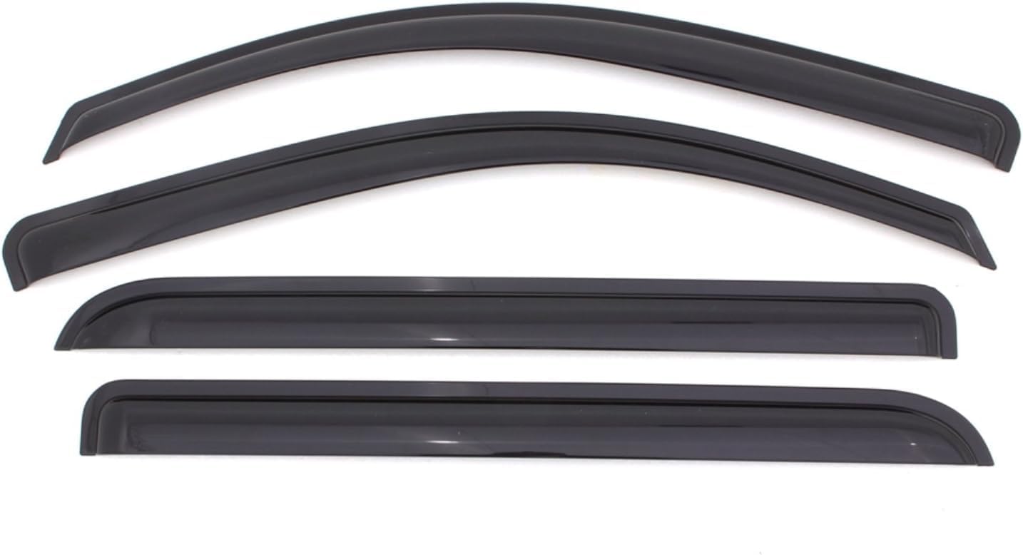KPY Window Visor Compatible with Toyota Matrix 2003-2008 & Pontiac Vibe 2003-2008, 4PC Rain Guard Side Window Vent Deflectors Tape-On Style, 2003 2004 2005 2006 2007 2008