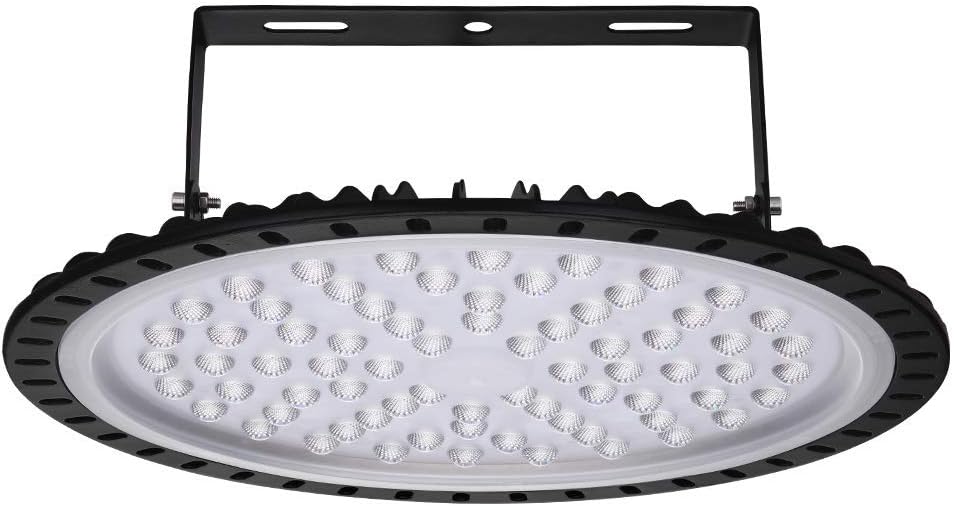 Viugreum 10 Pack 300W UFO LED High Bay Light, 30000LM 6500K Daylight White Ultra Thin LED Warehouse Lighting, IP65 Waterproof Commercial Bay Lighting for Garage Barn Workshop