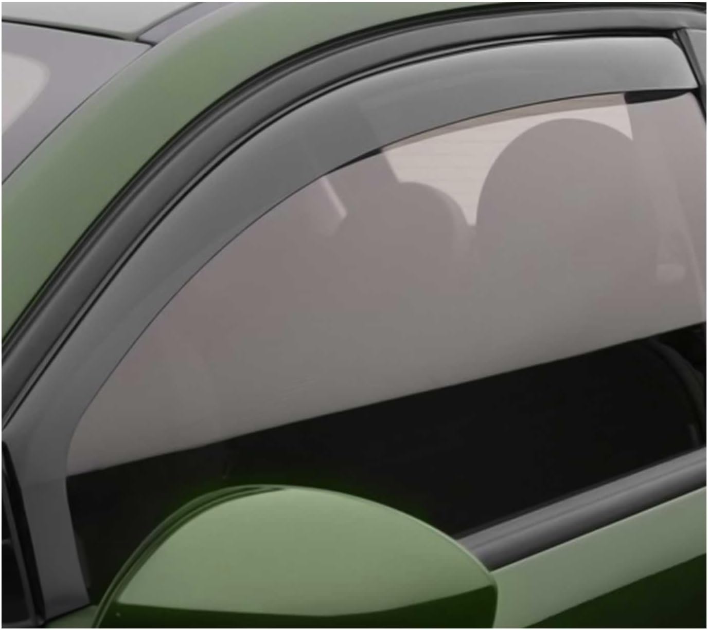 OMAC Window Visor Vent Rain Guard Deflector for Honda Civic 2006-2011 Sedan Smoke 2 Pcs