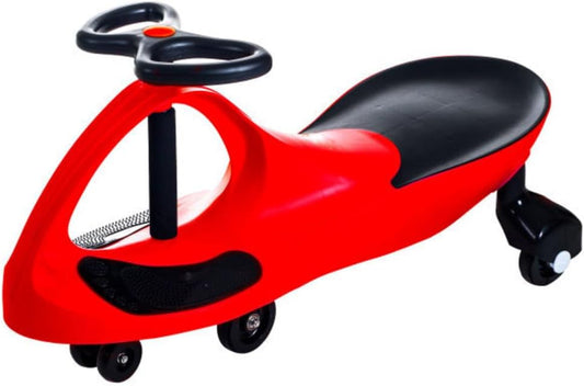 Wiggle Car - Ride on Toy for Ages 3 and Up - Toddler Ride on Toys with no Batteries, Gears, or Pedals Just Twist, Wiggle, and Go by Lil’ Rider (Red)