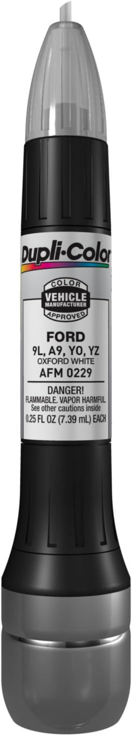 Dupli-Color AFM0229 Scratch Fix All-In-1 Exact-Match Automotive Touch-Up Paint – Ford Oxford White – 0.25 oz. Paint Pen