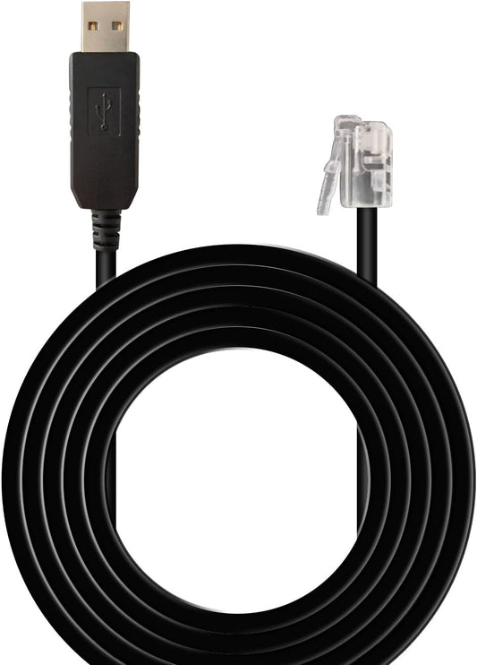 Radar Detector Power Cord for Beltronics, Escort Passport 9500ix, Uniden R3 R7 - RJ11 to USB Cable 6 FT