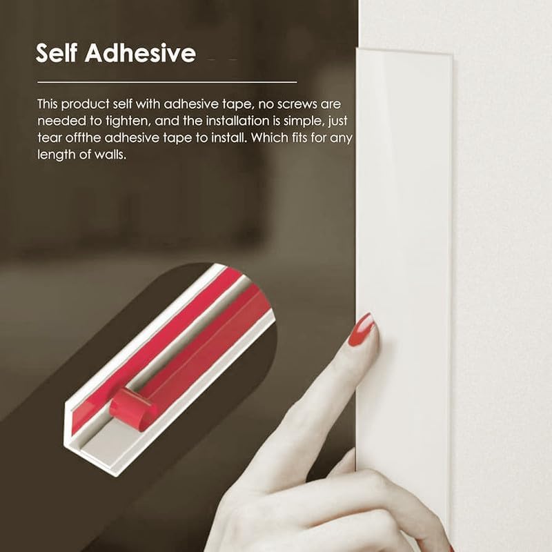 Proflex Wall Corner Protector - Pack of 6 Self Adhesive Corner Guards for Walls Edge Protection - 2 inch x 36 inch, White Textured – Easy to Apply – No Tools Needed