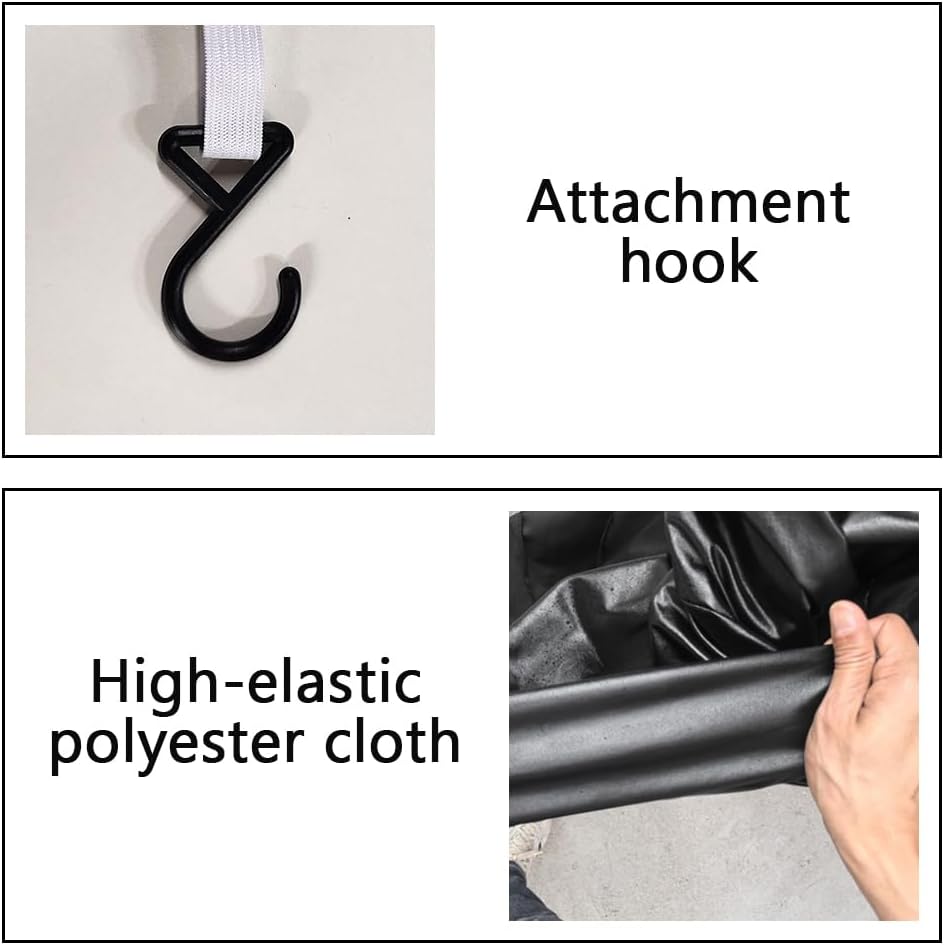 Motorcycle Cover Soft Stretch Waterproof Motor Cover Dustproof Durable Motorbike Cover for Indoor and Outdoor, 96 inches