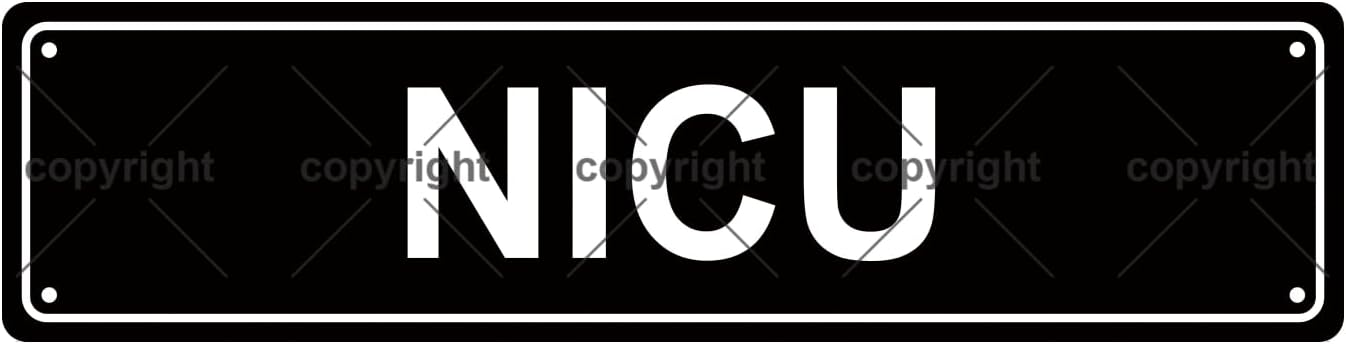 NICU NEONATAL INTENSIVE CARE UNIT Space Metal Tin Street Sign Bar Cafe Garage Cave Home Room Wall Bathroom Farmhouse Garden Porch Patio Decor, 16 x 4 Inch