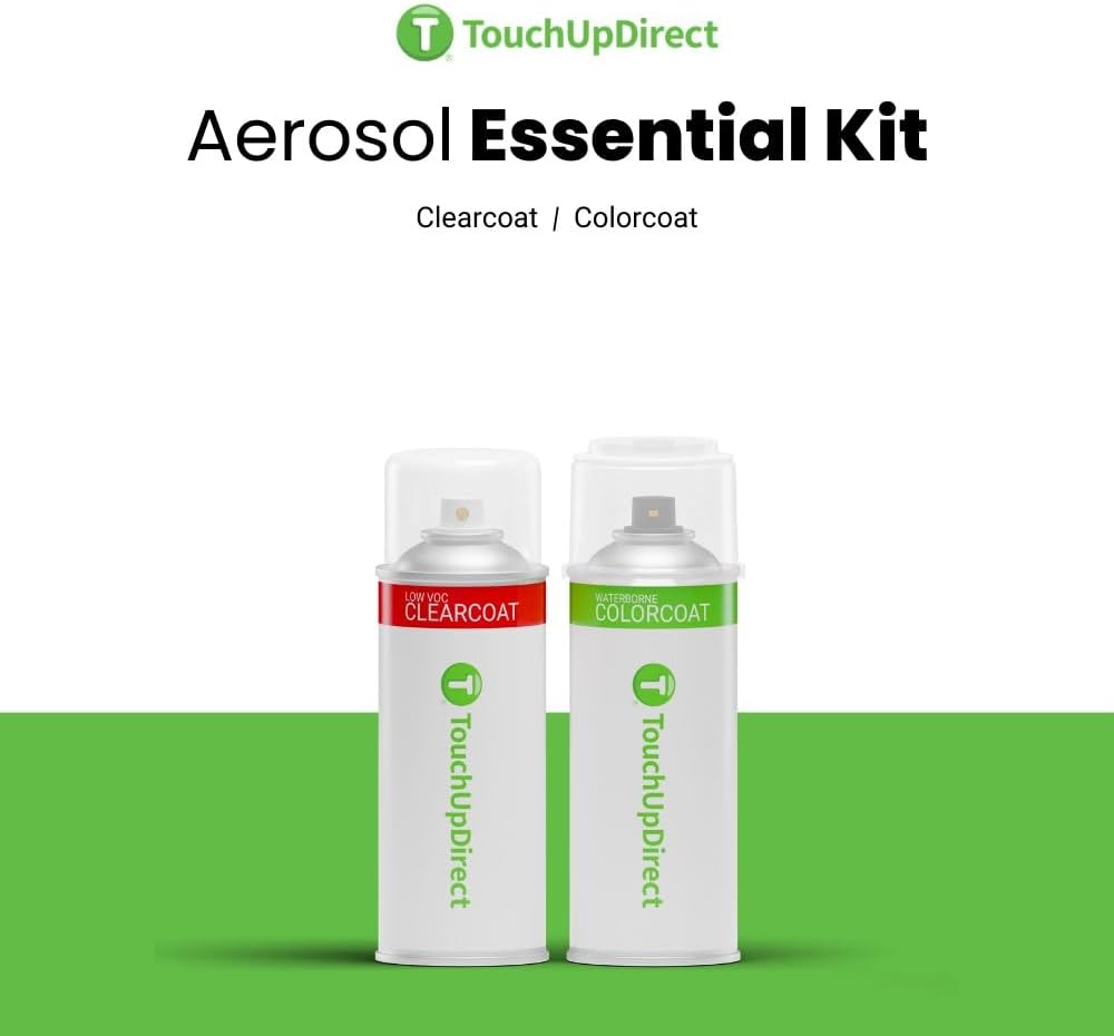 TouchUpDirect 1K0 Silver Knockout Metallic Compatible with Toyota Exact Match Touch Up Paint Aerosol - Essential Kit