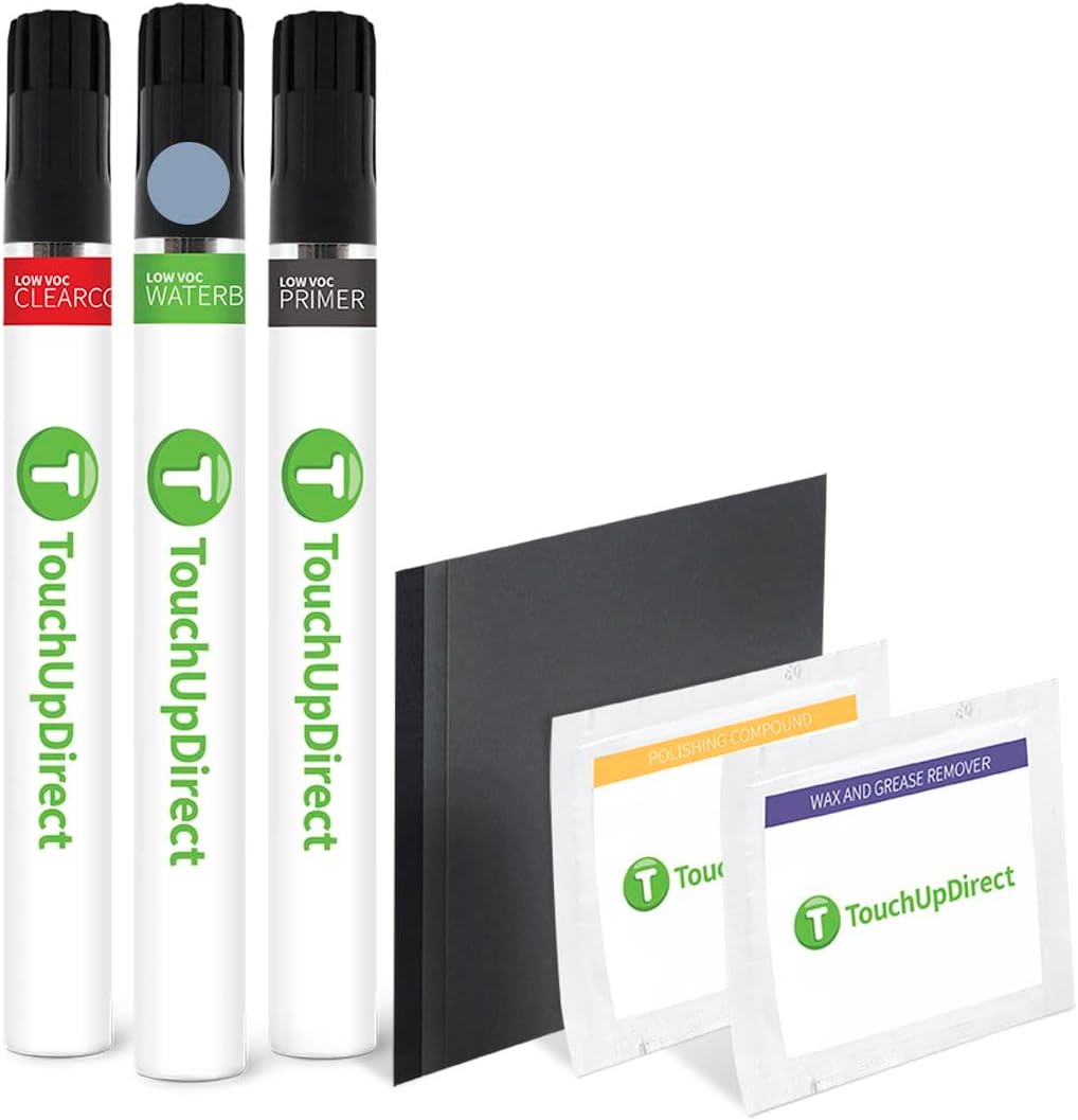 TouchUpDirect 1K5 Moon Dust Compatible with Toyota Exact Match Touch Up Paint Brush - Platinum Kit