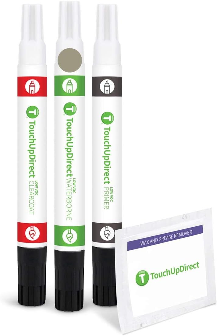 TouchUpDirect 1E3 Phantom Gray Metallic Compatible with Toyota Exact Match Touch Up Paint Combo - Preferred Kit