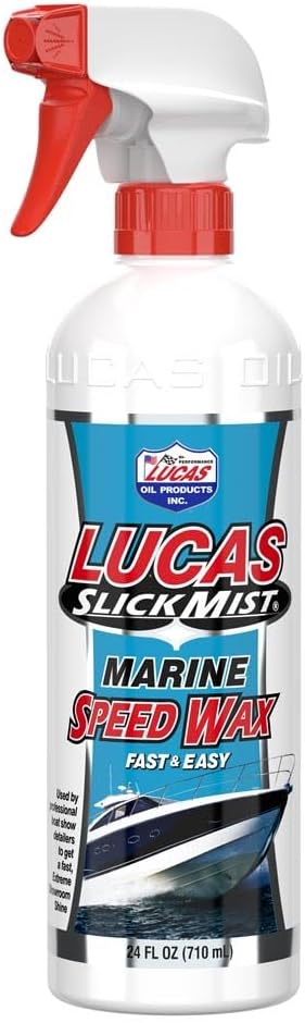 Lucas Oil 10980 Slick Mist Marine Speed Wax - 24 Ounce (Pack of 12)