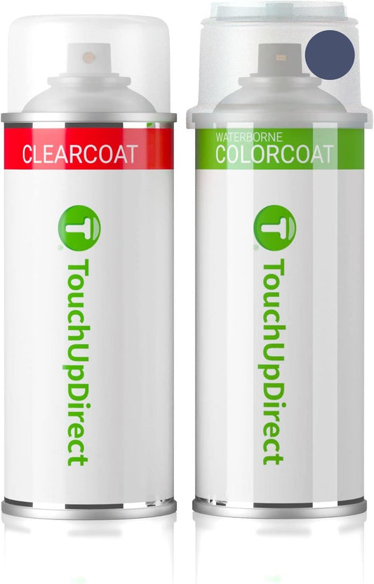 TouchUpDirect 8V5 Shoreline Blue Pearl Compatible with Toyota Exact Match Touch Up Paint Aerosol - Essential Kit