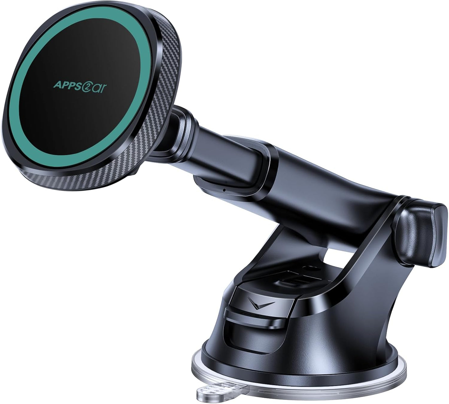 APPS2Car for MagSafe Car Mount, Magnetic Phone Holder for Dashboard Windshield iPhone Car Holder Compatible with iPhone 15 14 13 12 Pro Plus Max Mini MagSafe Mount, 17 Strong Magnets, Green