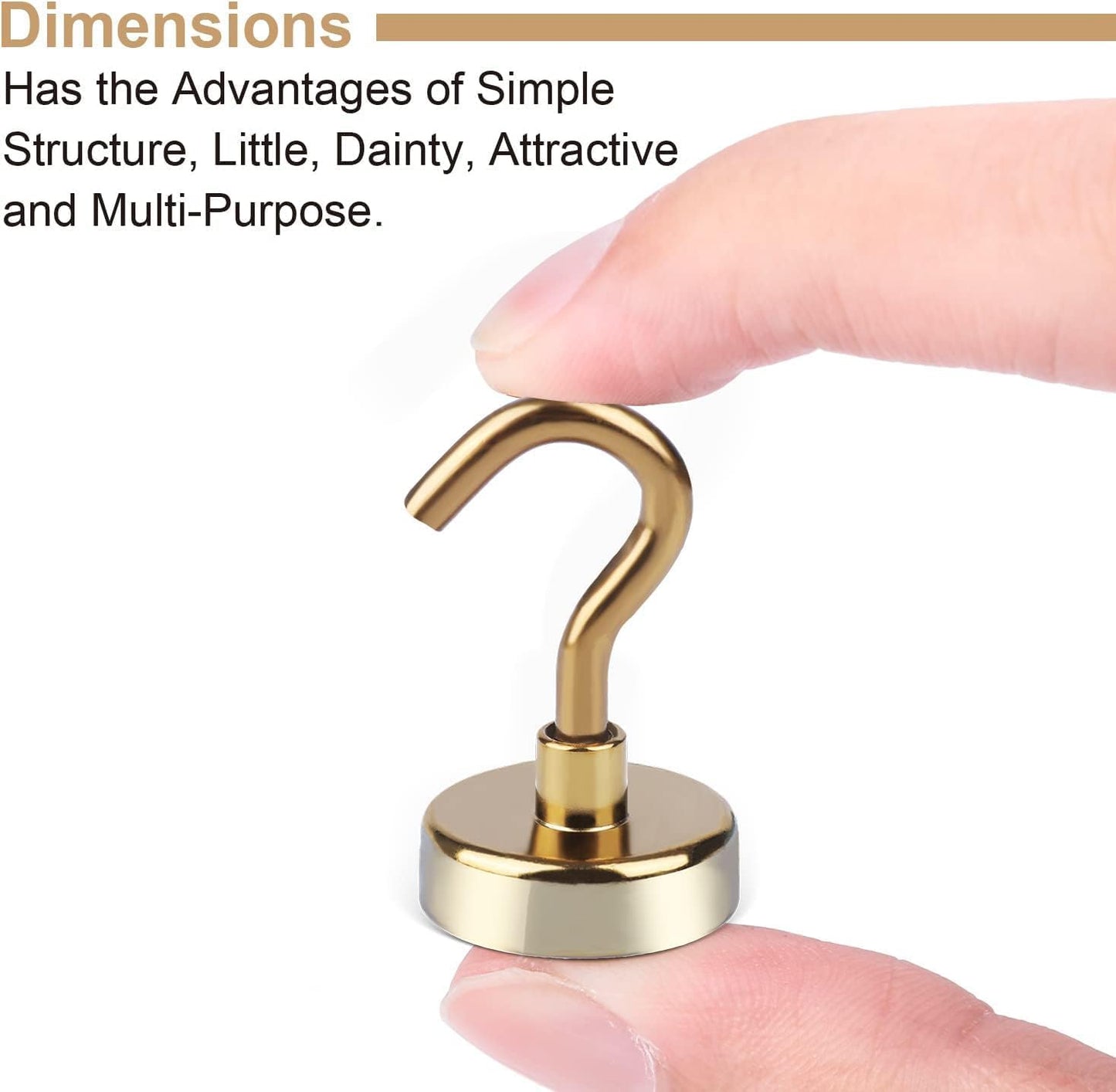 DIYMAG Magnetic Hooks, 30Lbs Strong Heavy Duty Cruise Magnet S-Hook for Classroom, Fridge, Hanging, Cabins, Grill, Kitchen, Garage, Workplace and Office Etc, (20 Pack-Yellow)