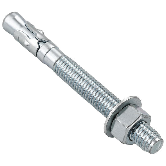 5/16x3" 10Pcs Inch Standard Fasteners for Heavy-Duty Zinc Wedge Anchors for Cement and Concrete