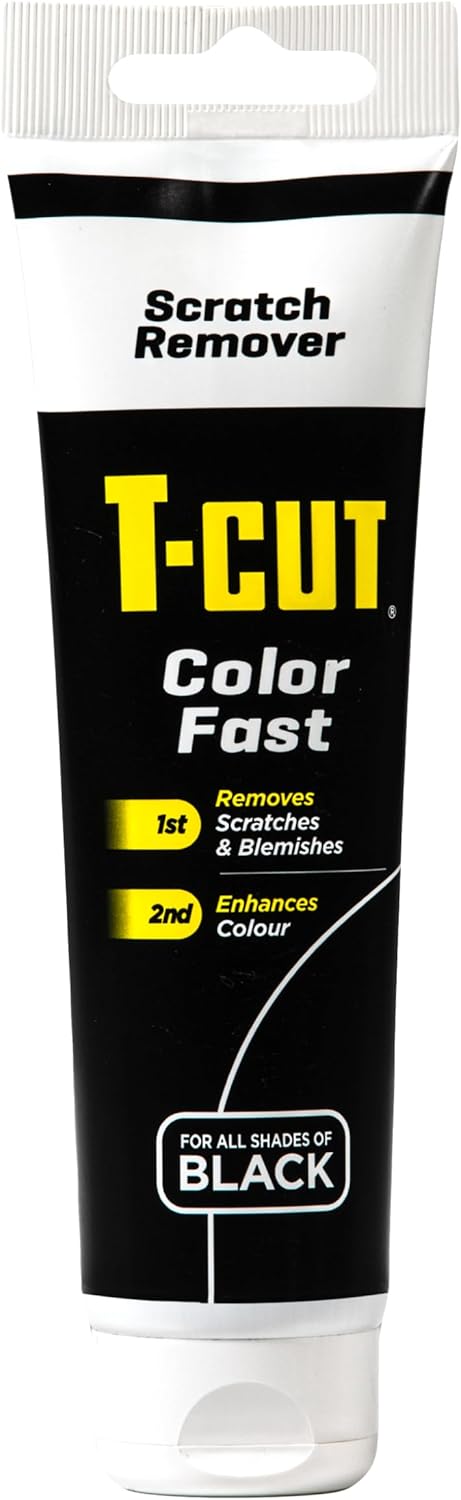 T-Cut Black Scratch Remover, Color Fast Car Wax Polish Color Enhancer, 5.3 Oz