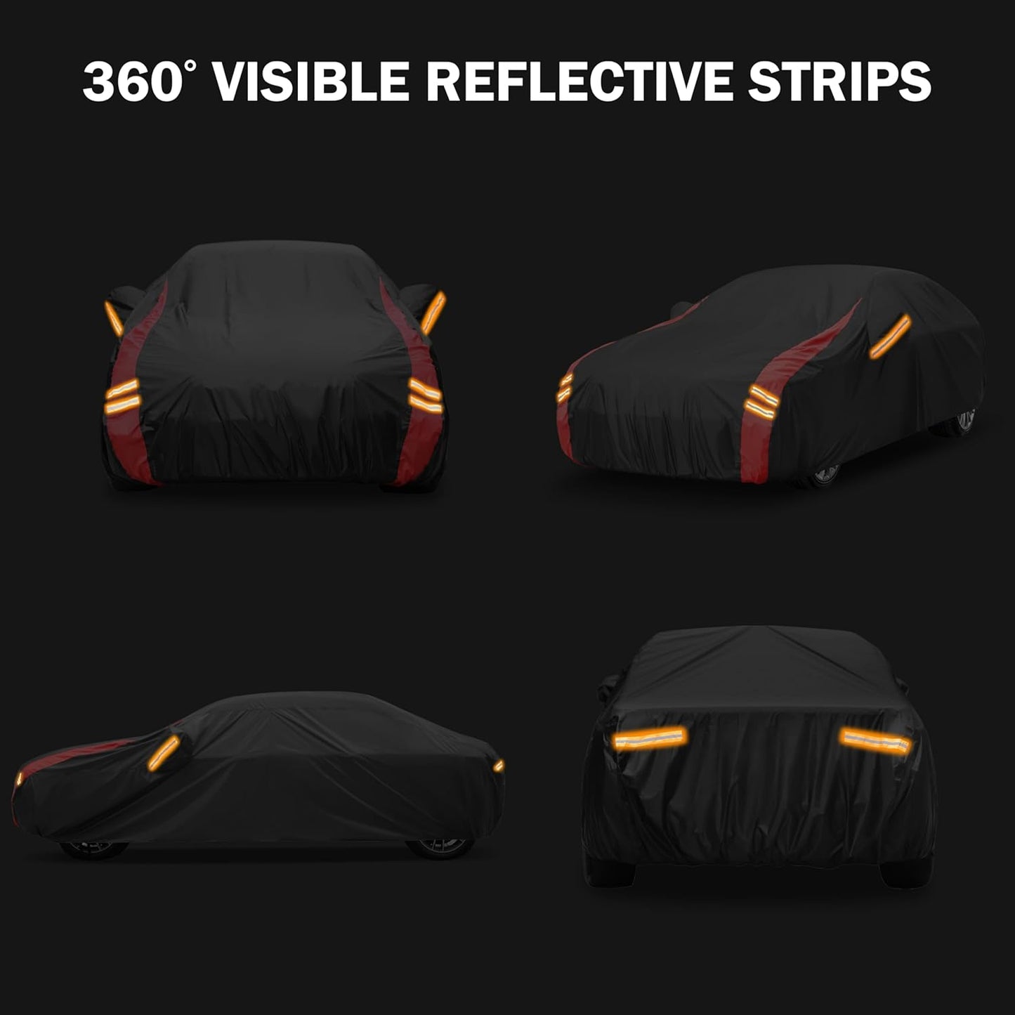 Car Cover Automobiles Waterproof All Weather for for Sports Coupe Fit Coupe Audi e-tron GT,Chvrolet Camaro/Monte Carlo,Dodge Challenger/Charger,Honda Clarity etc.(See Size Chart)