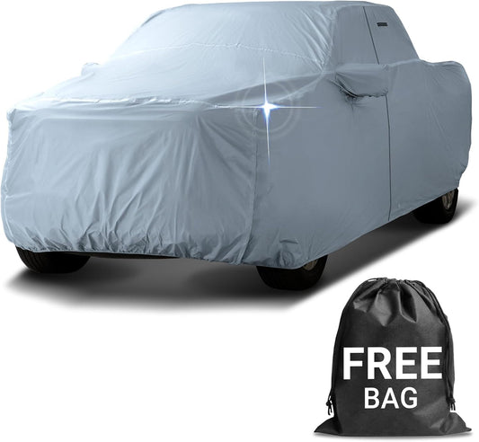 iCarCover Fits 2016-2023 Tacoma Double Cab, 5.0 ft Short Bed Toyota Truck Cover Automobiles Form-Fit Padded Full Exterior Waterproof Automobiles Protection Covers