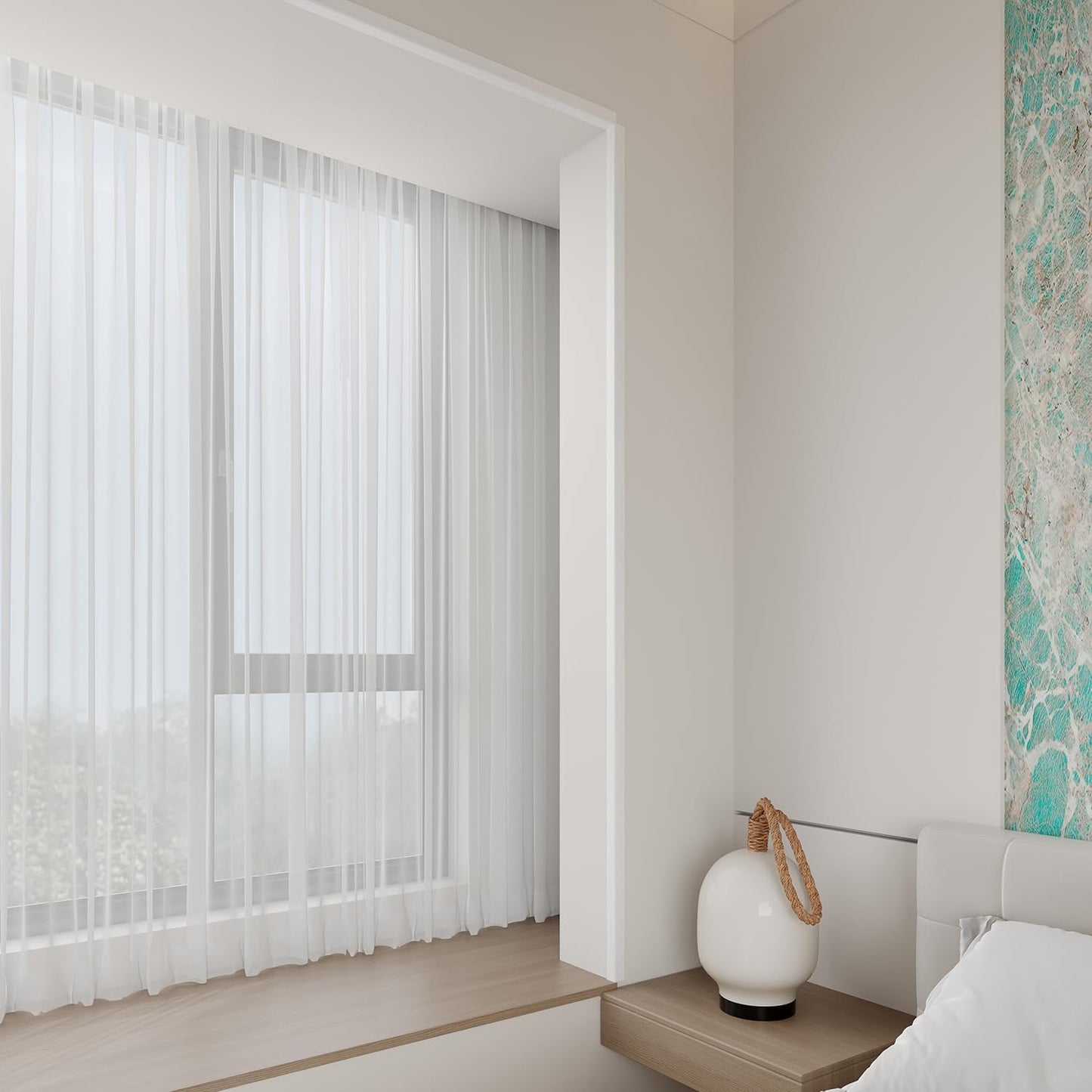 Wall Corner Protector 6PCS 45" Corner Molding Trim White Wood Grain Corner Trim Decorative Strips for Door and Window Frames Mirror Edges Ceramic Tiles, and Wooden Wall Edges.