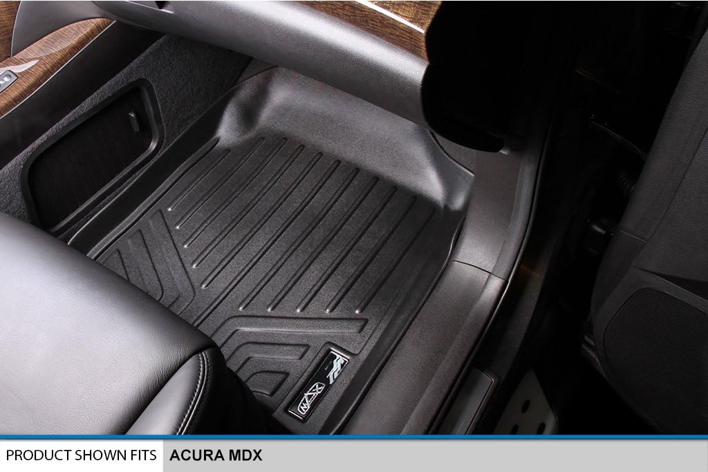SMARTLINER Custom Fit Floor Mats 2 Row Liner Set for 2007-2013 Acura MDX